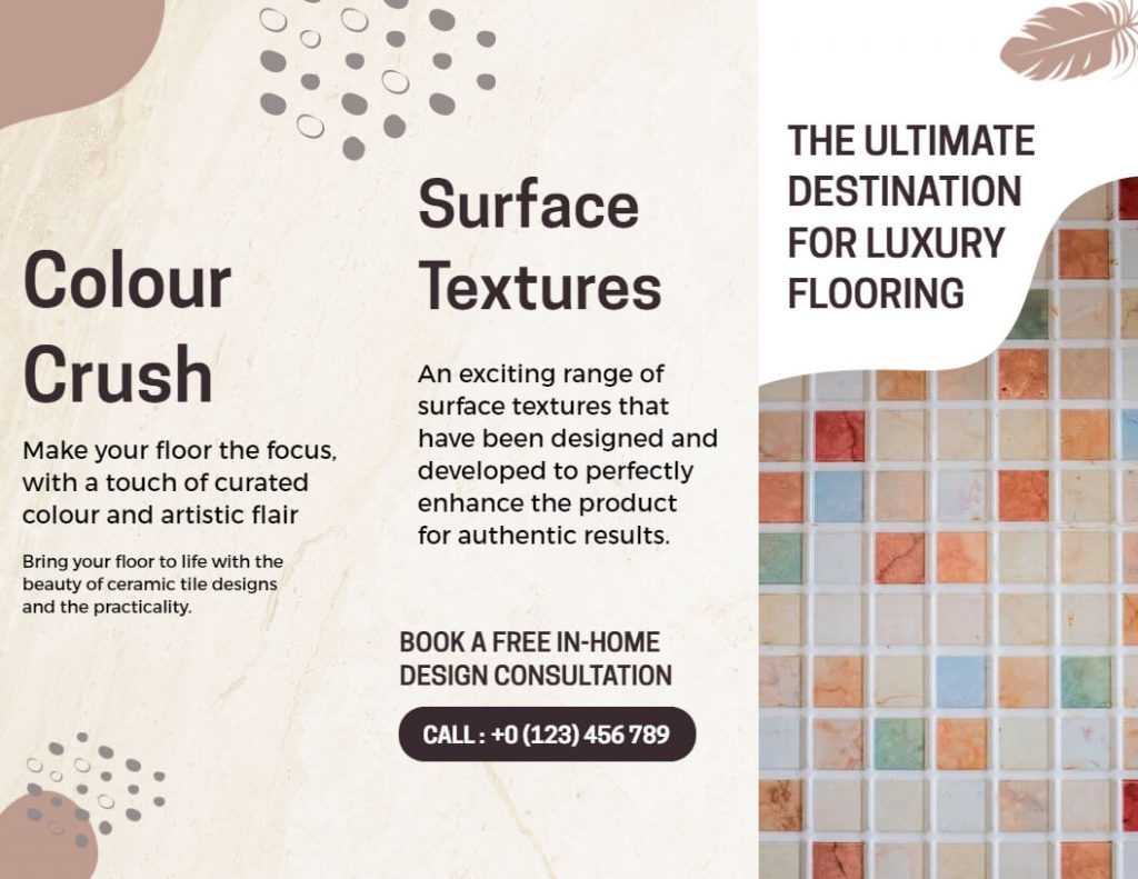texture with brochure design idea