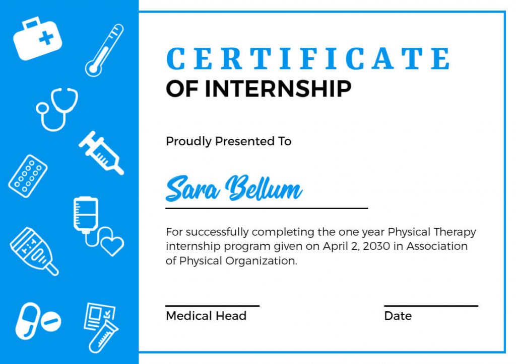 physical therapy certificate