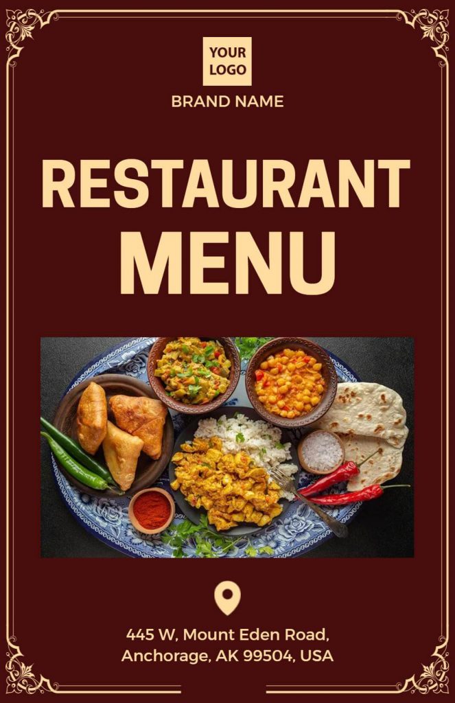 Traditional and Classic Restaurant Menu