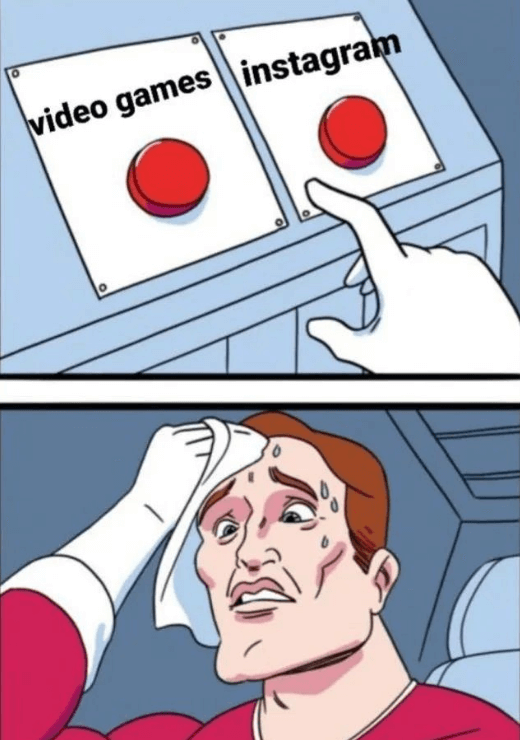 Example of Two Buttons Meme