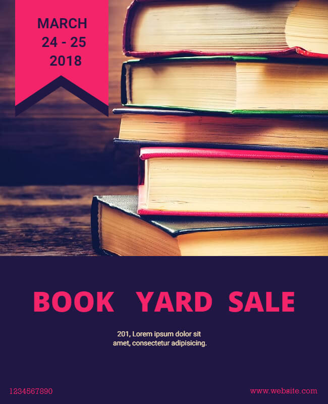 Book Yard Sale Poster