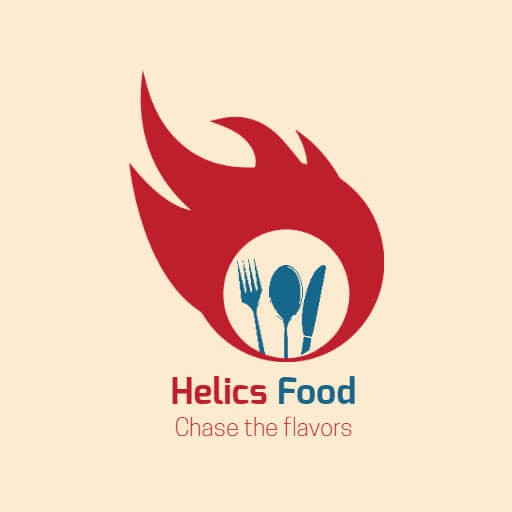Fire Restaurant Logo Sample
