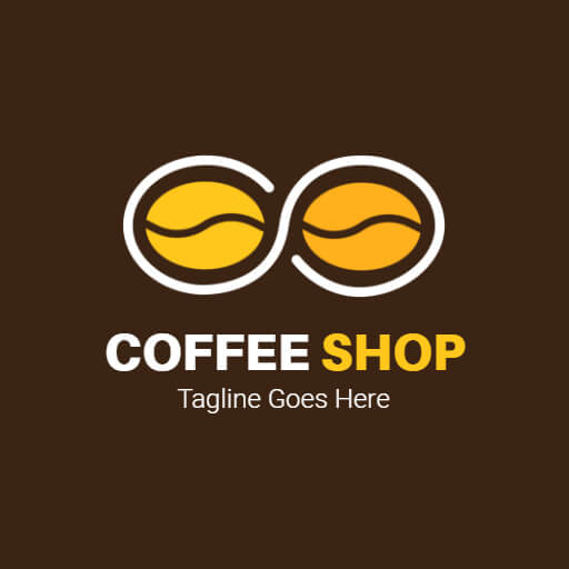Brown Coffee Shop Logo Sample