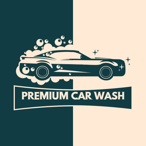 Premium Car Wash Logo Sample