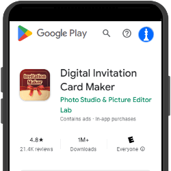 Invitation Maker Android Device