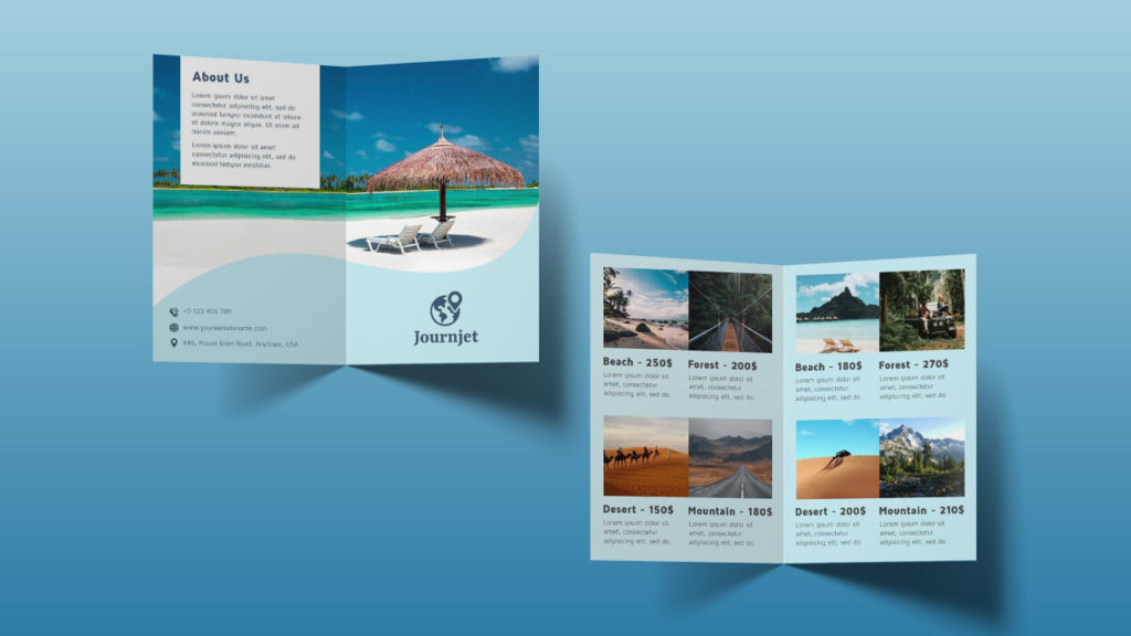 Beach Travel Brochure