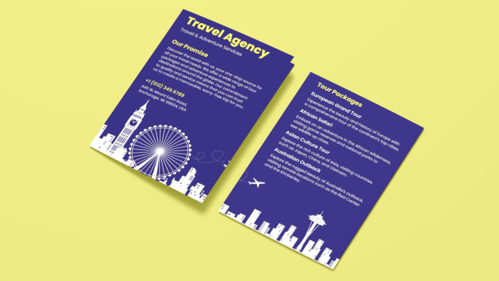 illustrated travel brochure
