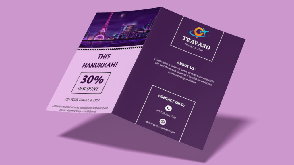 offer and promotion travel brochure example