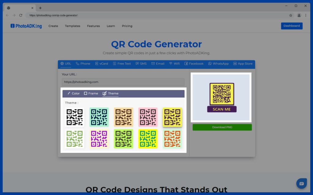 Add Themes to Your QR Code