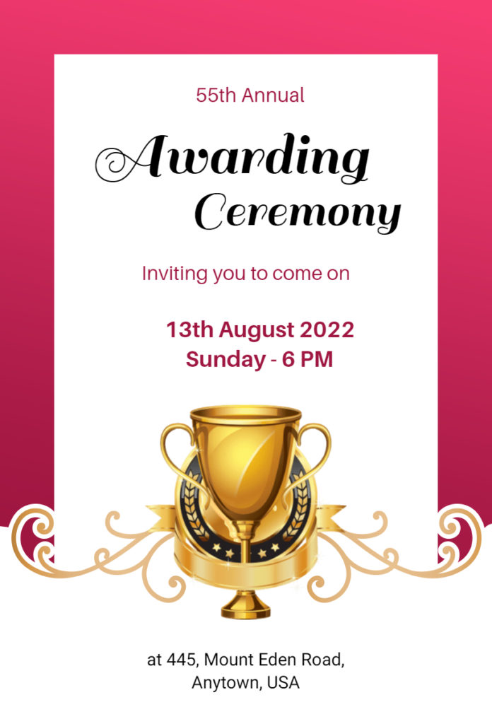 Ceremony invitation 