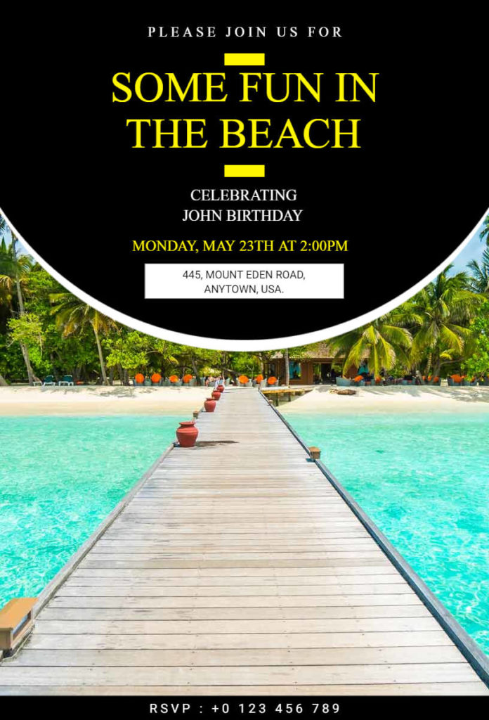 Beach Invitation