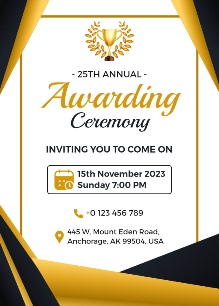 Award Ceremony Invitation