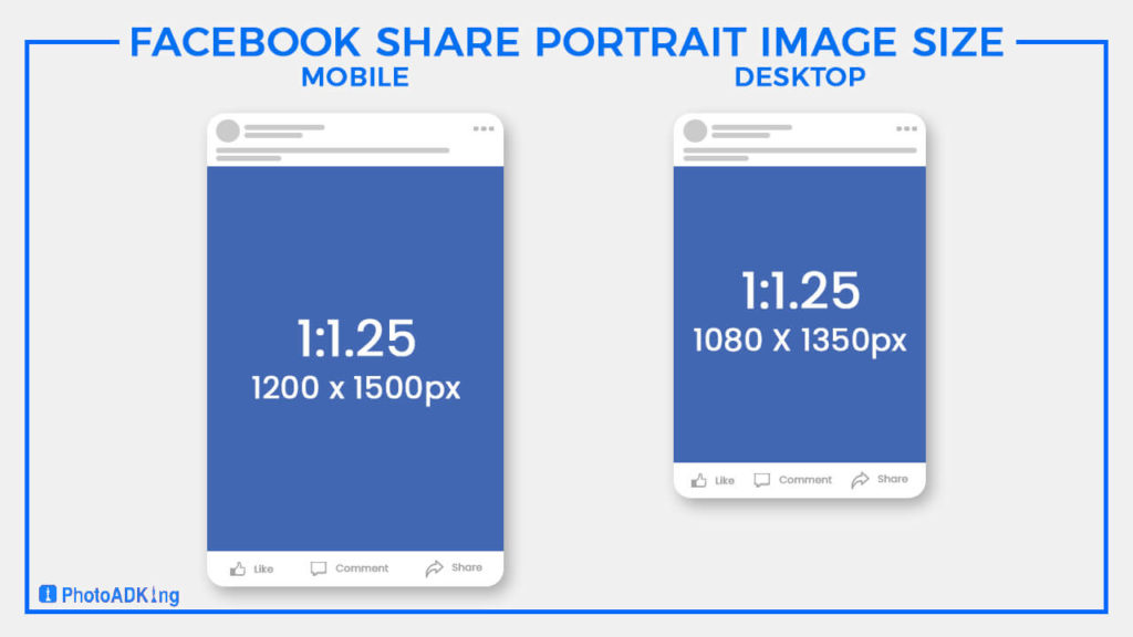Facebook share portrait image size