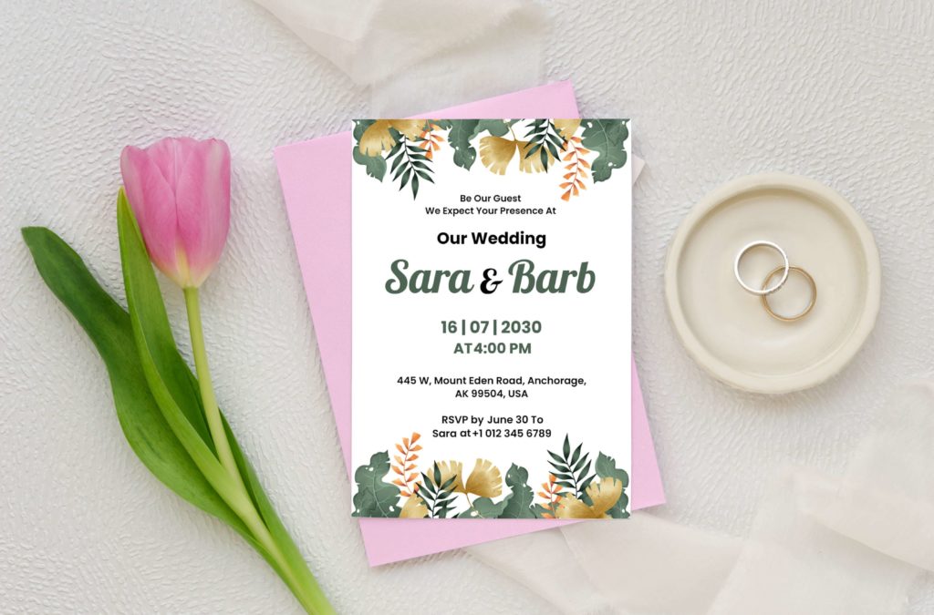 Typography and Font Selection in Invitation