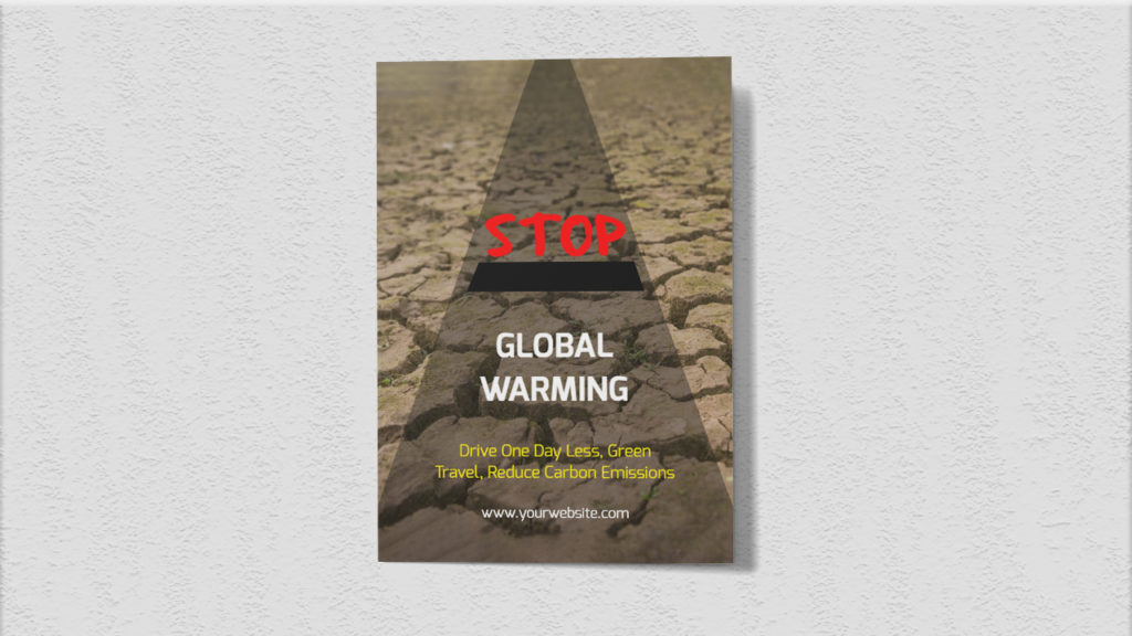 global warming poster
