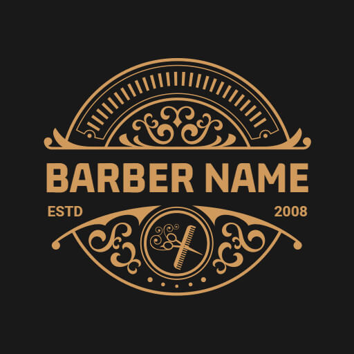 unique logo for barber