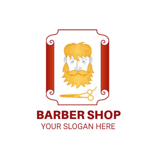 Colorful Barber Shop Logo Idea