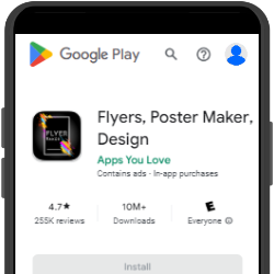 Flyer Maker App for Android GIF