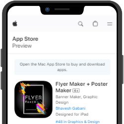 Flyer Maker App for iPhone GIF