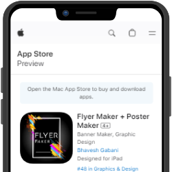 flyer maker app iOS GIF