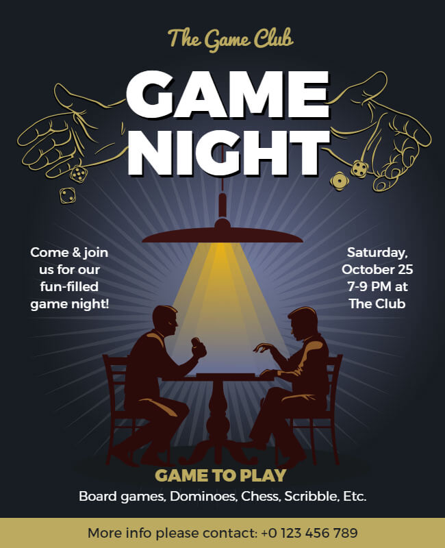 game night flyer