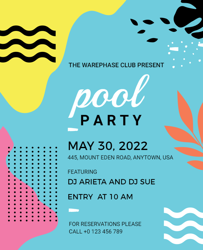 pool party flyer