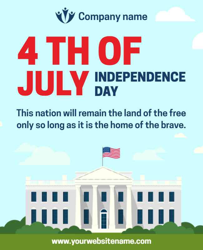 Patriotic Quotes or Slogans 4th of July Poster idea