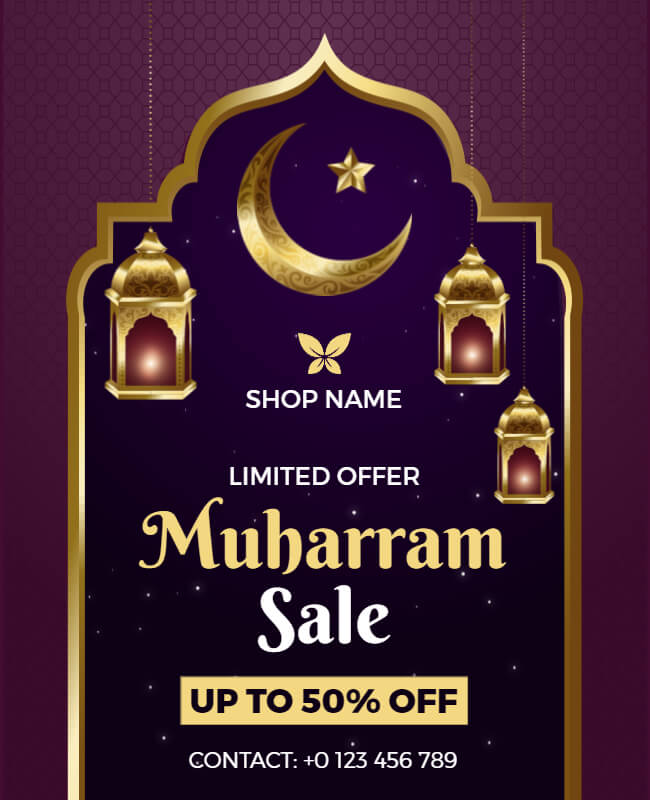 Golden Lantern Muharram Flyer