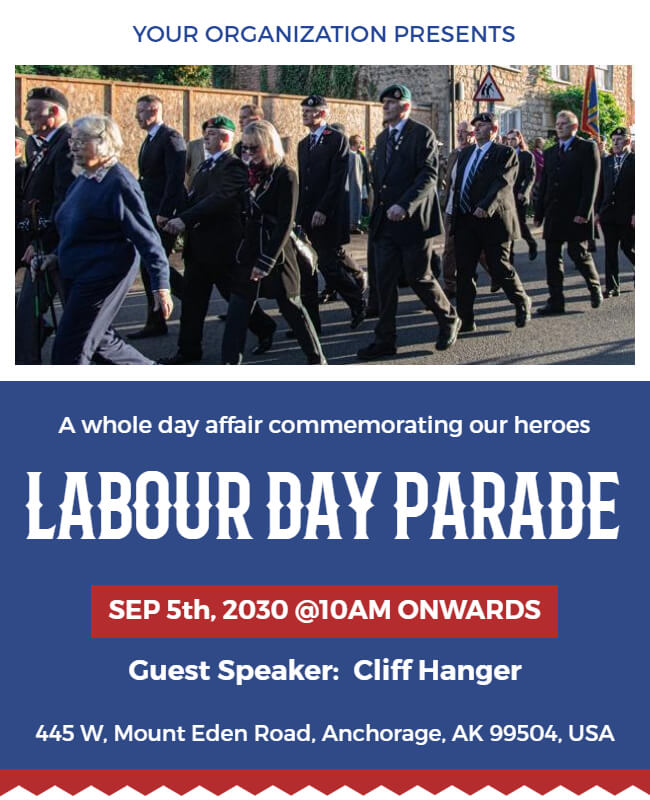 Labor Parade Day Flyer Idea