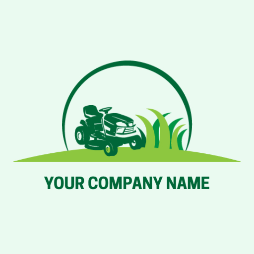 dual color lawn care logo ideas