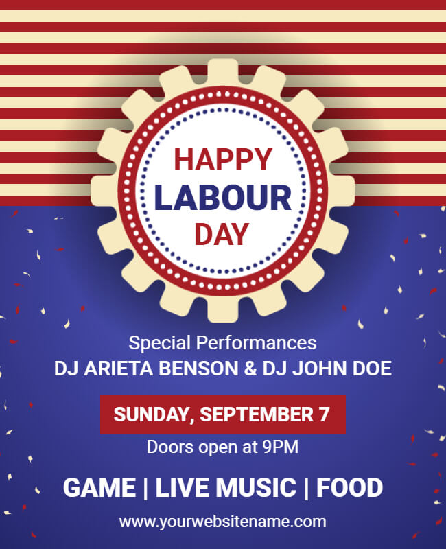 United in Celebration: Vibrant Labor Day Poster