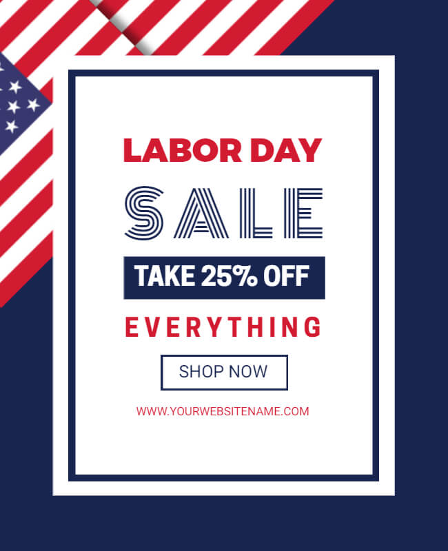 Exciting Labor Day Sale Poster Ideas