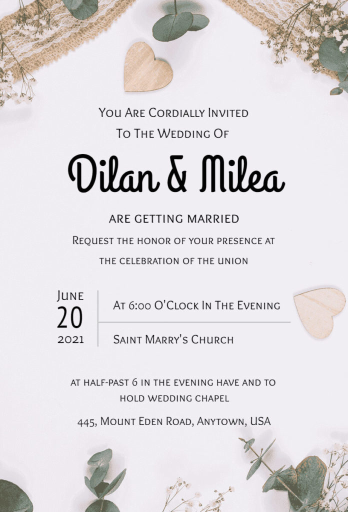 Modern Wedding Invitation 