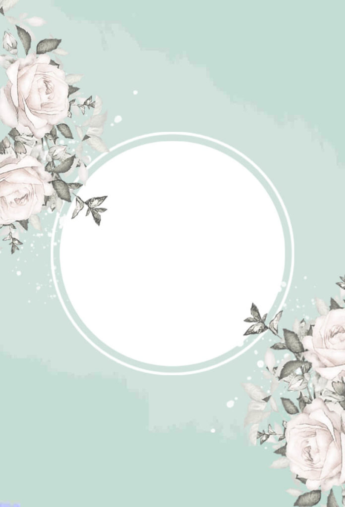 Floral Geometric Wedding Invitation Background