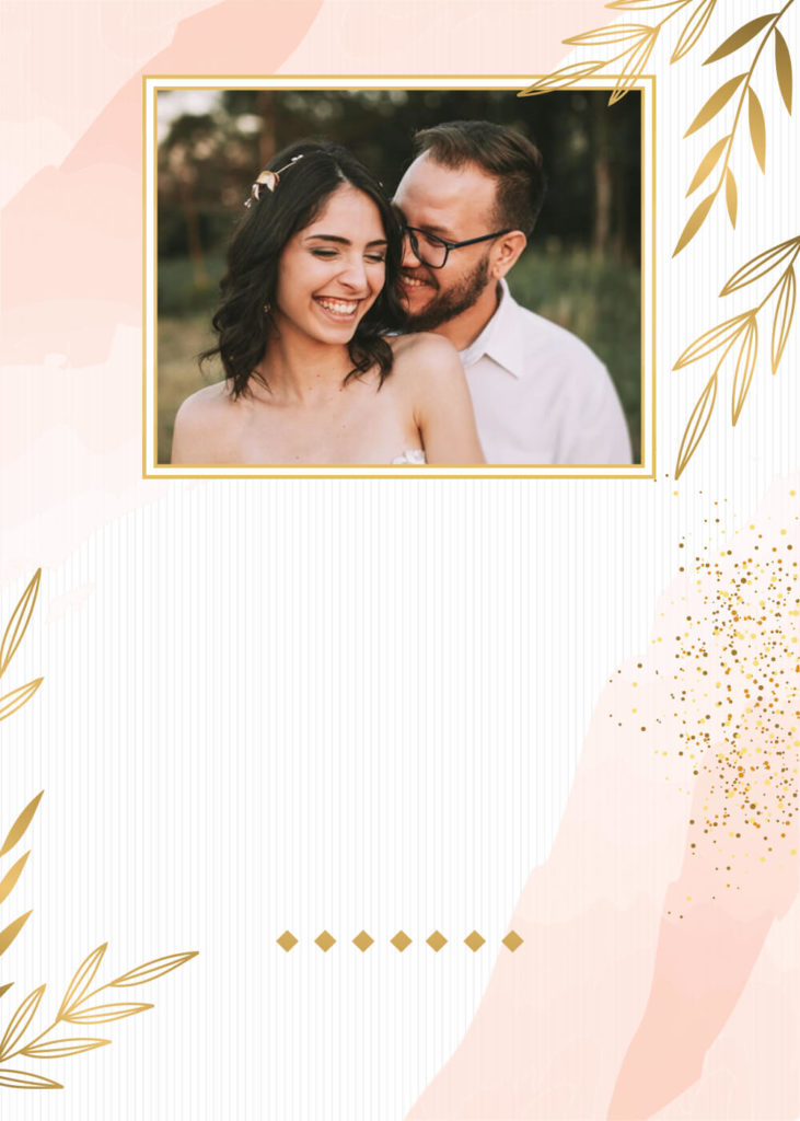 Photo frame Wedding Invitation Background 