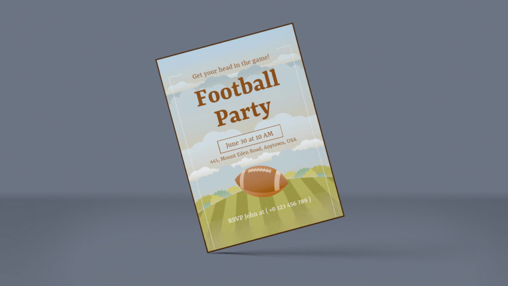 Football Party Poster