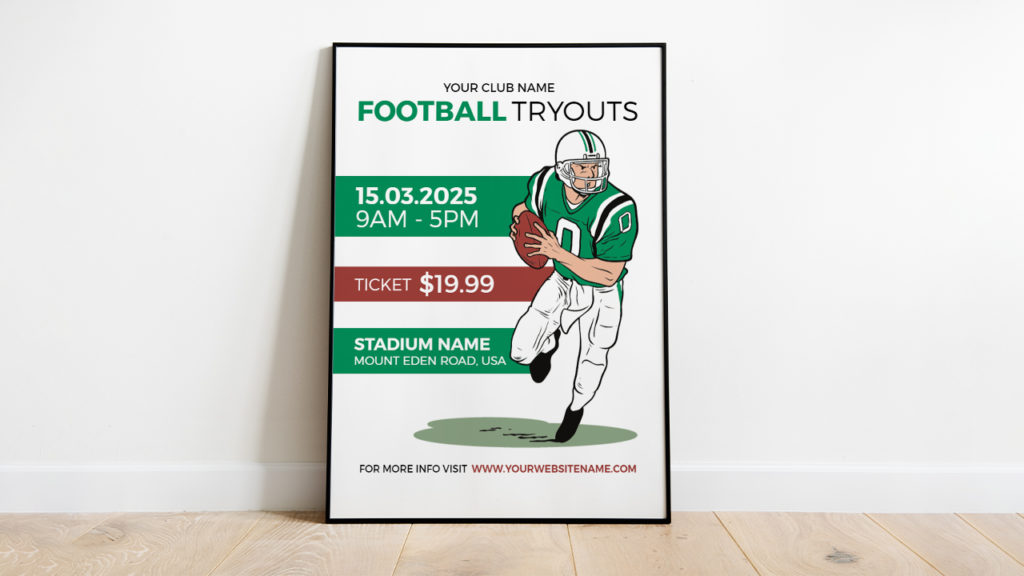 Football Tryout Poster