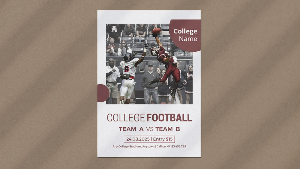 College Football Poster