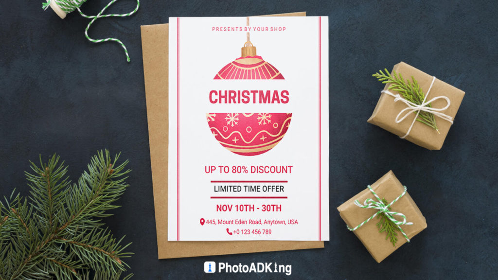 Christmas Discount Poster