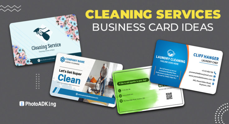 Cleaning Services Business Card Ideas
