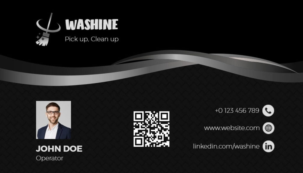 Spotless Solutions Business Card Template