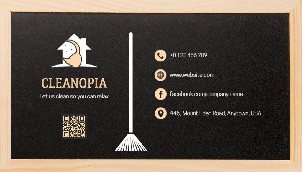 Purely Clean Services Business Cards Template
