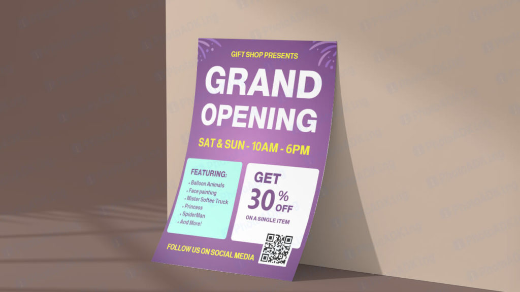 grand opening flyer