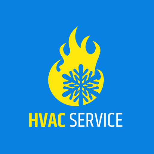 Multi Color HVAC service Logo 