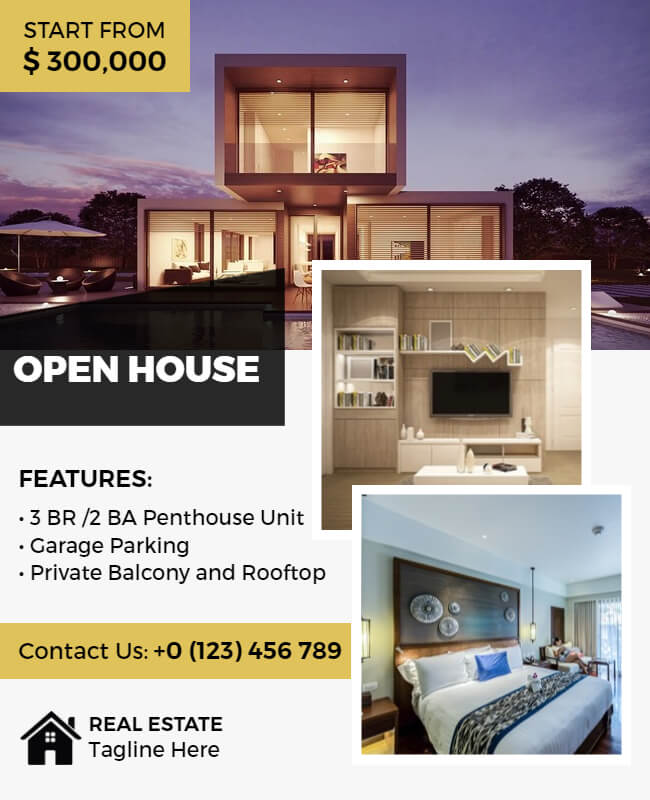 Visual Open House Flyer
