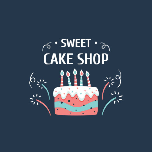 Dark Cake Shop Logo Ideas