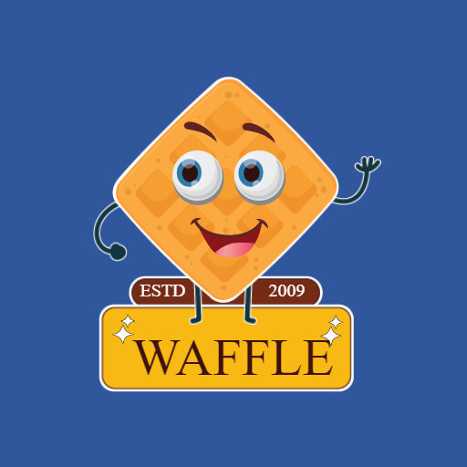 Waffle Logo Ideas for Food