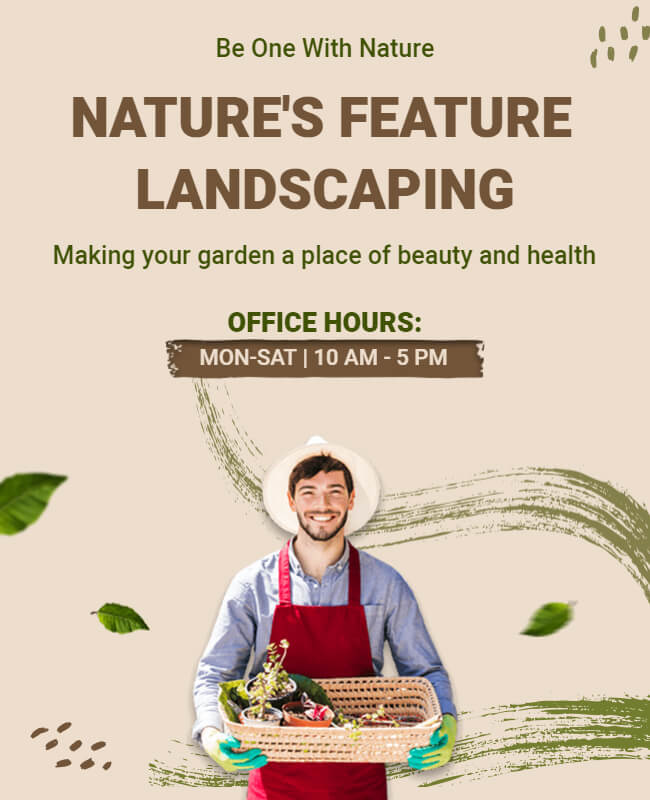 Nature's Feature Landscaping Flyer