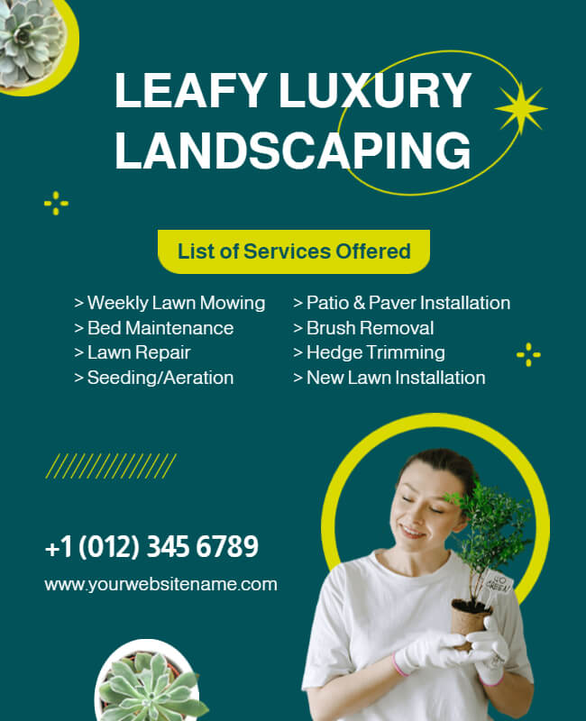 Luxury Landscaping Flyer