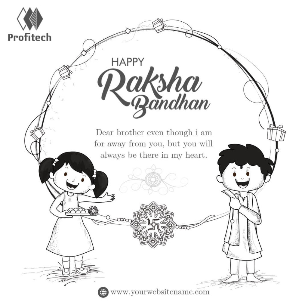 Traditional Elegance Raksha Bandhan Card Template